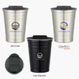 16 oz. Stainless Steel Cup with Spill-Resistant Lid — view 5