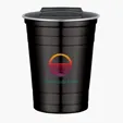 16 oz. Stainless Steel Cup with Spill-Resistant Lid