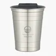 16 oz. Stainless Steel Cup with Spill-Resistant Lid — view 4