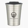 16 oz. Stainless Steel Cup with Spill-Resistant Lid — view 7