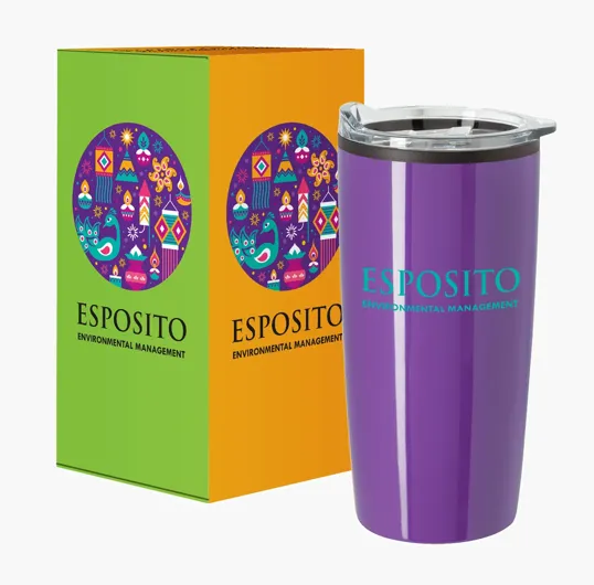 Elate Himalayan Tumbler, 20 Oz. Stainless Steel with Custom Box
