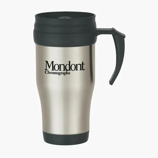16 Oz. Stainless Steel Slide Action Travel Mug — view 4