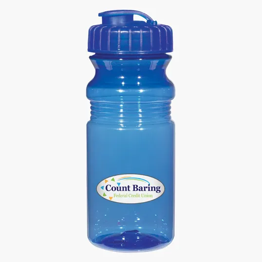 Poly-Clear™ Fitness Bottle with Super Sipper Lid, 20 Oz.