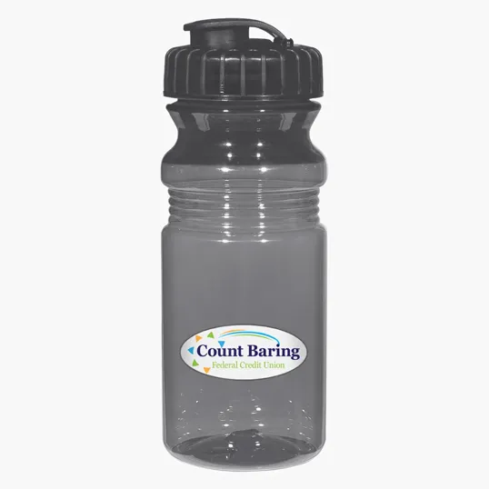 Poly-Clear™ Fitness Bottle with Super Sipper Lid, 20 Oz. — view 2
