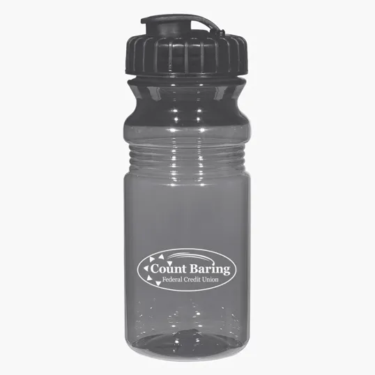 Poly-Clear™ Fitness Bottle with Super Sipper Lid, 20 Oz. — view 8