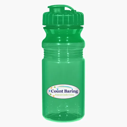 Poly-Clear™ Fitness Bottle with Super Sipper Lid, 20 Oz. — view 3