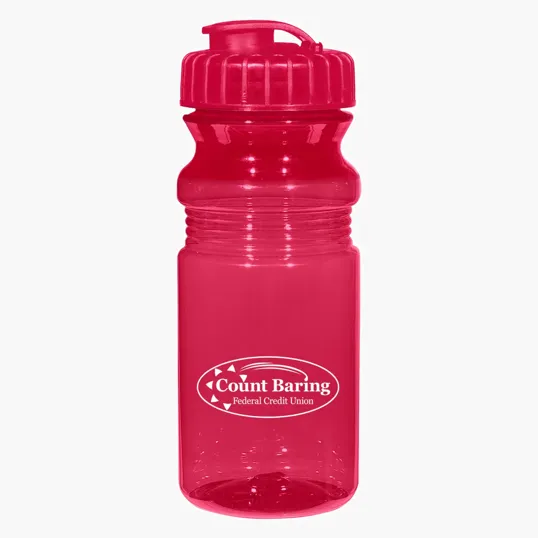 Poly-Clear™ Fitness Bottle with Super Sipper Lid, 20 Oz. — view 10