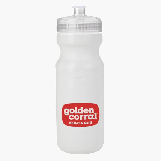 24 Oz. HDPE Water Bottle with Push-Pull Lid — view 2