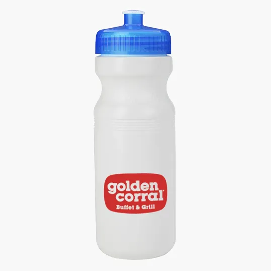 24 Oz. HDPE Water Bottle with Push-Pull Lid — view 4