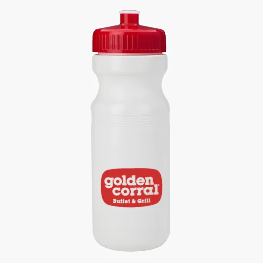 24 Oz. HDPE Water Bottle with Push-Pull Lid — view 5