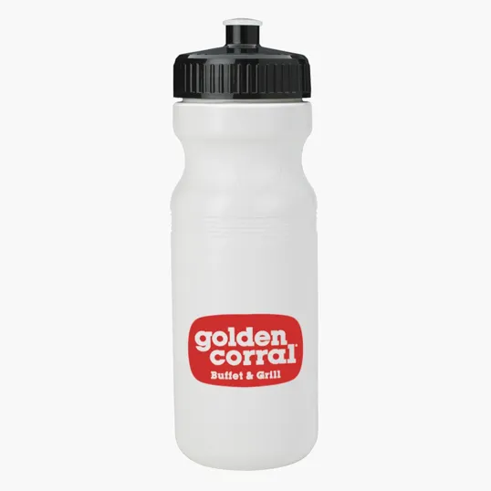24 Oz. HDPE Water Bottle with Push-Pull Lid — view 7