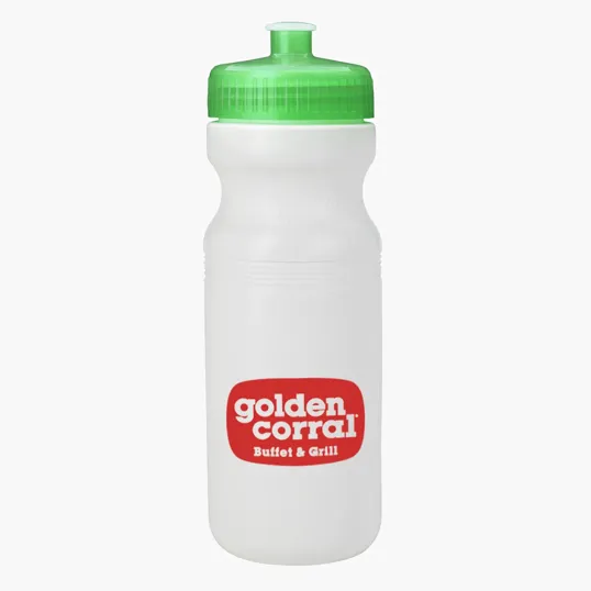 24 Oz. HDPE Water Bottle with Push-Pull Lid — view 9