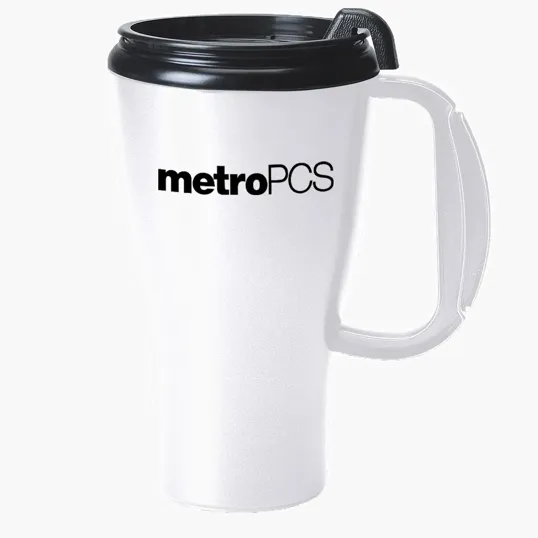 Omega 16 oz. Double Wall Mug with Slider Lid — view 5