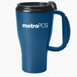 Omega 16 oz. Double Wall Mug with Slider Lid — view 3