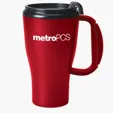 Omega 16 oz. Double Wall Mug with Slider Lid — view 4