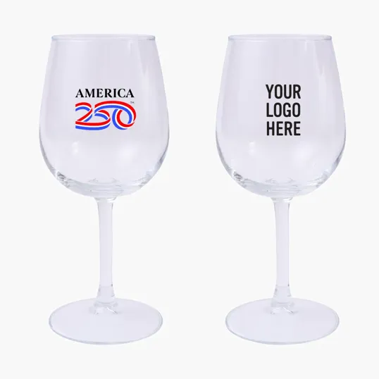 America250™ 12 Oz. Full Color Wine Glass
