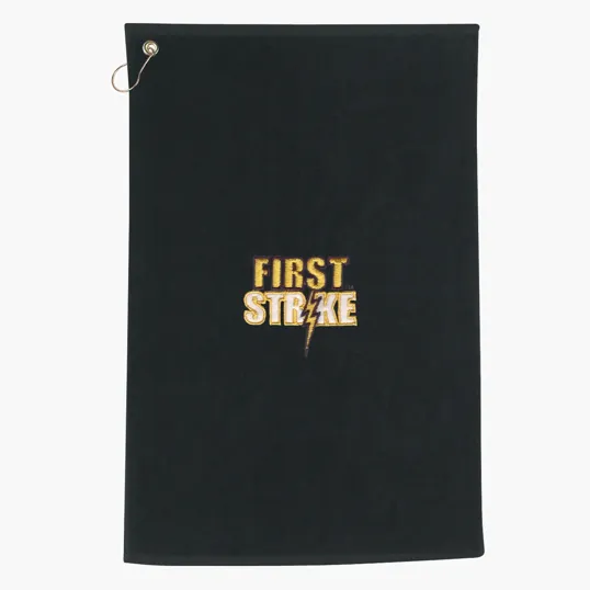 Golf Towel with Metal Grommet and Hook — view 2