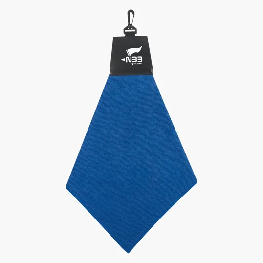 Triangle Fold Golf Towel with Leatherette Header — view 2