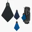 Triangle Fold Golf Towel with Leatherette Header — view 3