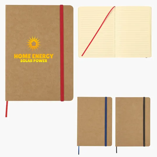 Eco-Inspired Strap Notebook, 5" x 7" — view 4