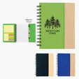 Spiral Notebook with Sticky Notes and Flags