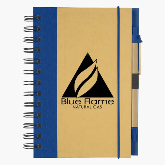 Eco-Inspired Spiral Notebook & Pen — view 7