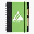 Eco-Inspired Spiral Notebook & Pen — view 5