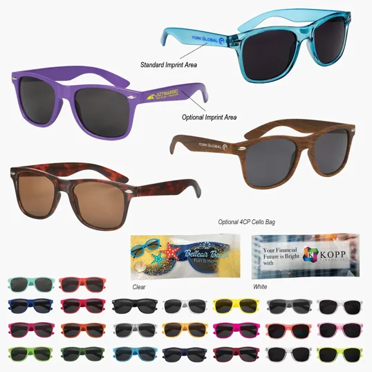 Malibu Recycled ABS Sunglasses with UV400 Lenses