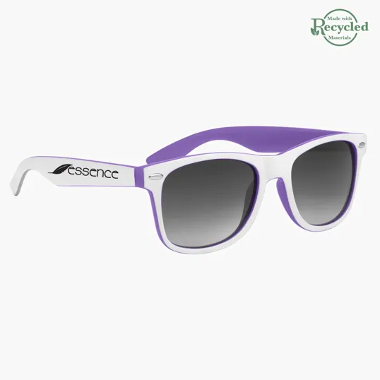 Two-Tone Malibu Sunglasses with Recycled ABS Frames — view 9