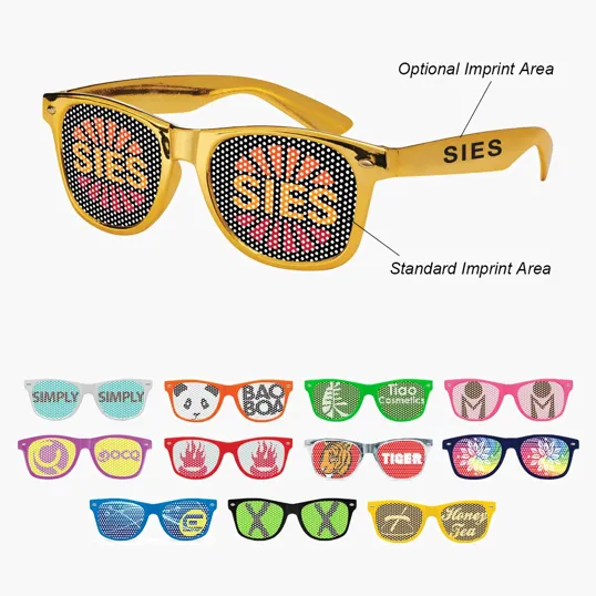 Retro Specs Sunglasses with Pinhole Lens Stickers — view 10