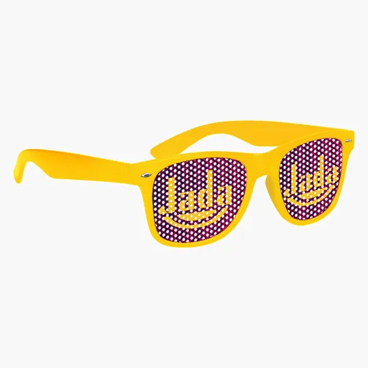 Retro Specs Sunglasses with Pinhole Lens Stickers — view 12