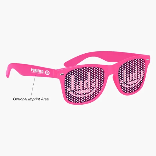 Retro Specs Sunglasses with Pinhole Lens Stickers — view 6