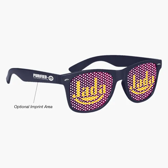 Retro Specs Sunglasses with Pinhole Lens Stickers — view 9