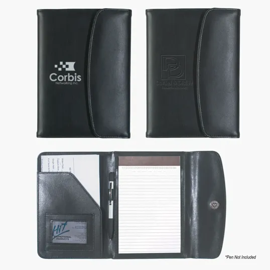 Leather Look 5" x 7" Portfolio with Writing Pad