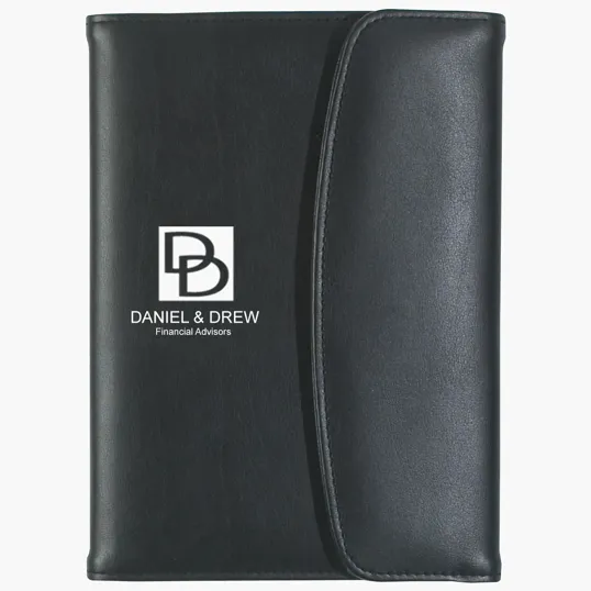 Leather Look 5" x 7" Portfolio with Writing Pad — view 2