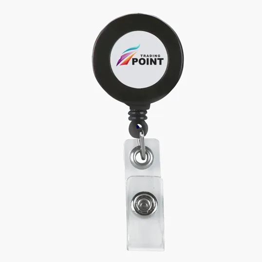 Retractable Badge Holder With Laminated Label — view 2