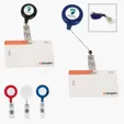 Retractable Badge Holder With Laminated Label