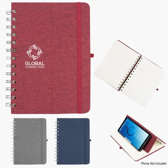 rPET Notebook With Phone Holder