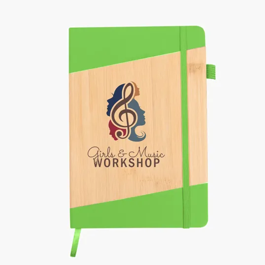 Bamboo Look Journal with Strap Closure — view 3