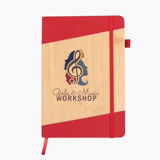 Bamboo Look Journal with Strap Closure — view 5