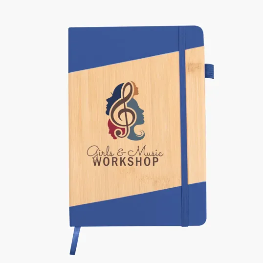 Bamboo Look Journal with Strap Closure — view 7