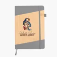 Bamboo Look Journal with Strap Closure — view 2