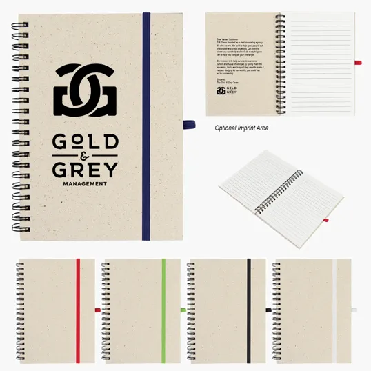 Natural Paper Spiral Notebook, 70 Pages