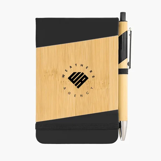 Bamboo Look Jotter & Pen — view 8