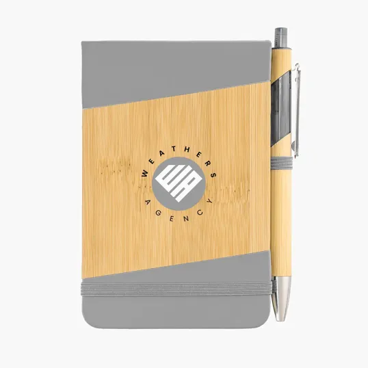 Bamboo Look Jotter & Pen — view 3