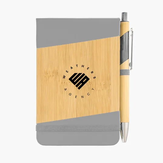 Bamboo Look Jotter & Pen — view 9