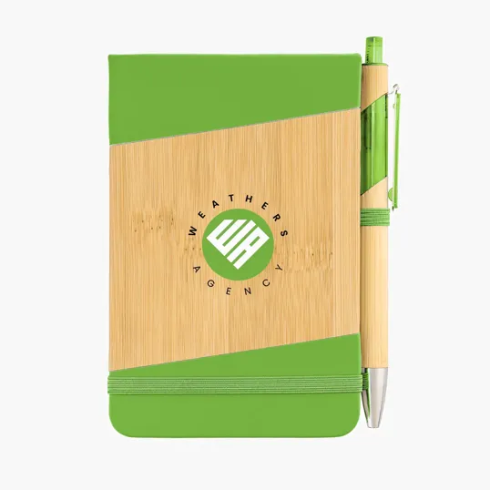 Bamboo Look Jotter & Pen — view 4