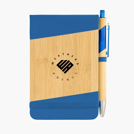 Bamboo Look Jotter & Pen — view 12