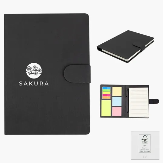 Taylor Padfolio with Sticky Notes & Flags