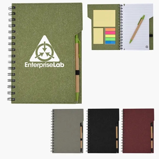 Inspire Spiral Notebook with Pen and Sticky Notes — view 5